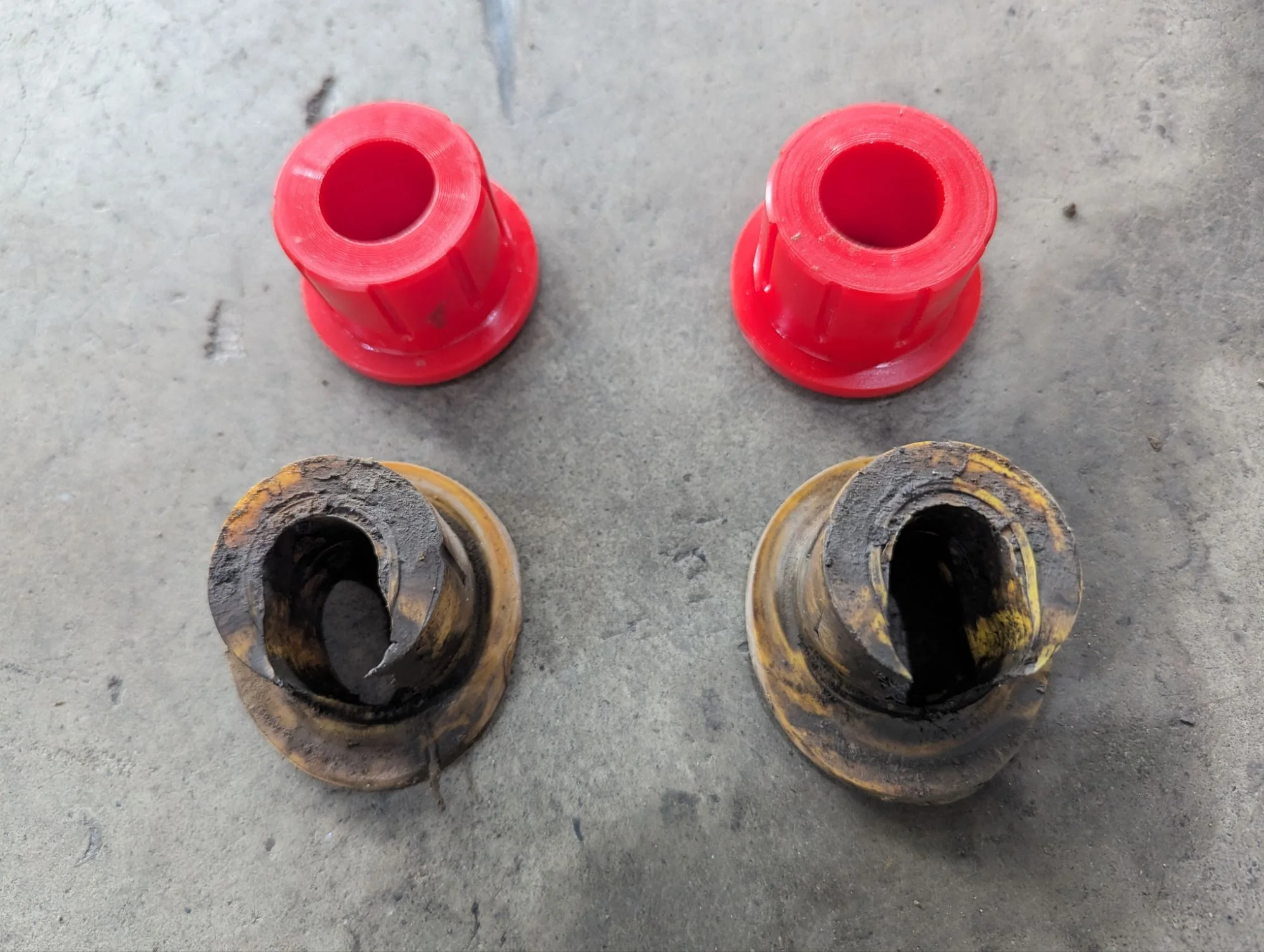 And we found some bushings that needed to be exchanged. That was a pretty clear case.