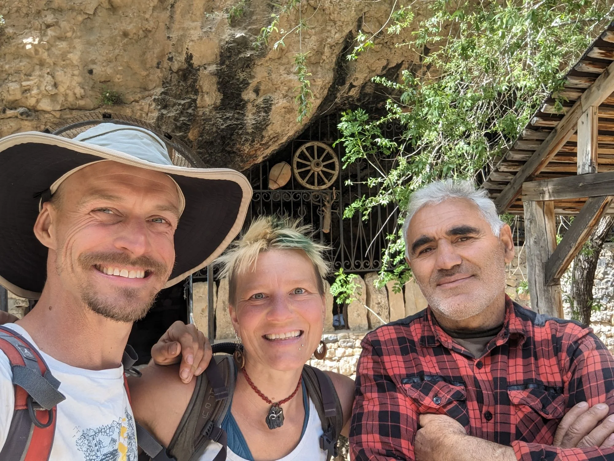 In Armenia we met so many lovely people! It was unbelievable. Even compared with other regions of great hospitality this was so amazing. This guy (a natural reserve ranger) let us stay in the reserve area, explained a lot of interesting stuff to us and gifted us a lot of grilled lamb. Which I ate because I&rsquo;m not as strictly vegetarian as Racki.