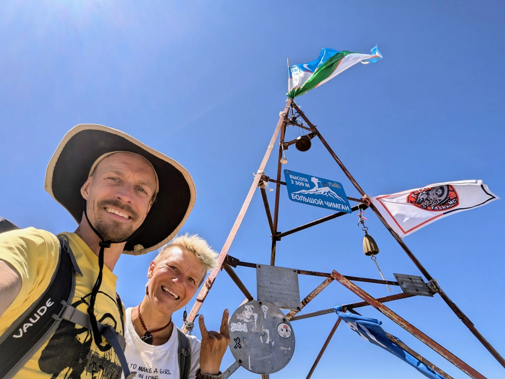 At the summit.