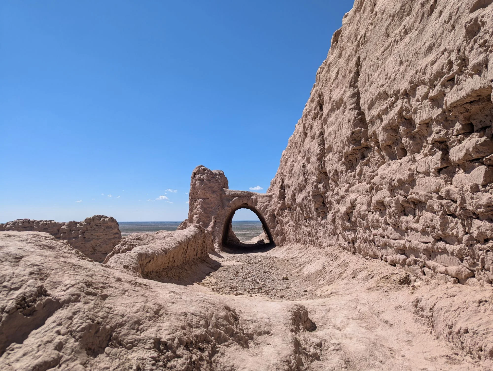 It looked interesting how the sand stone “melted” over the years.