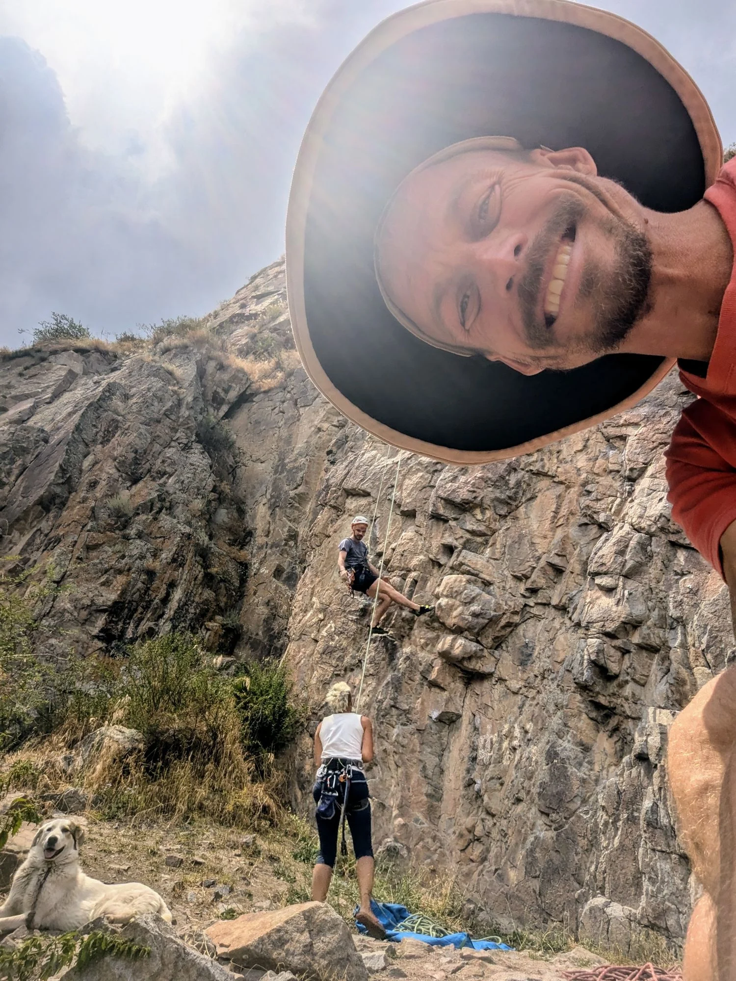 We climbed pretty tough routes and learned a lot.