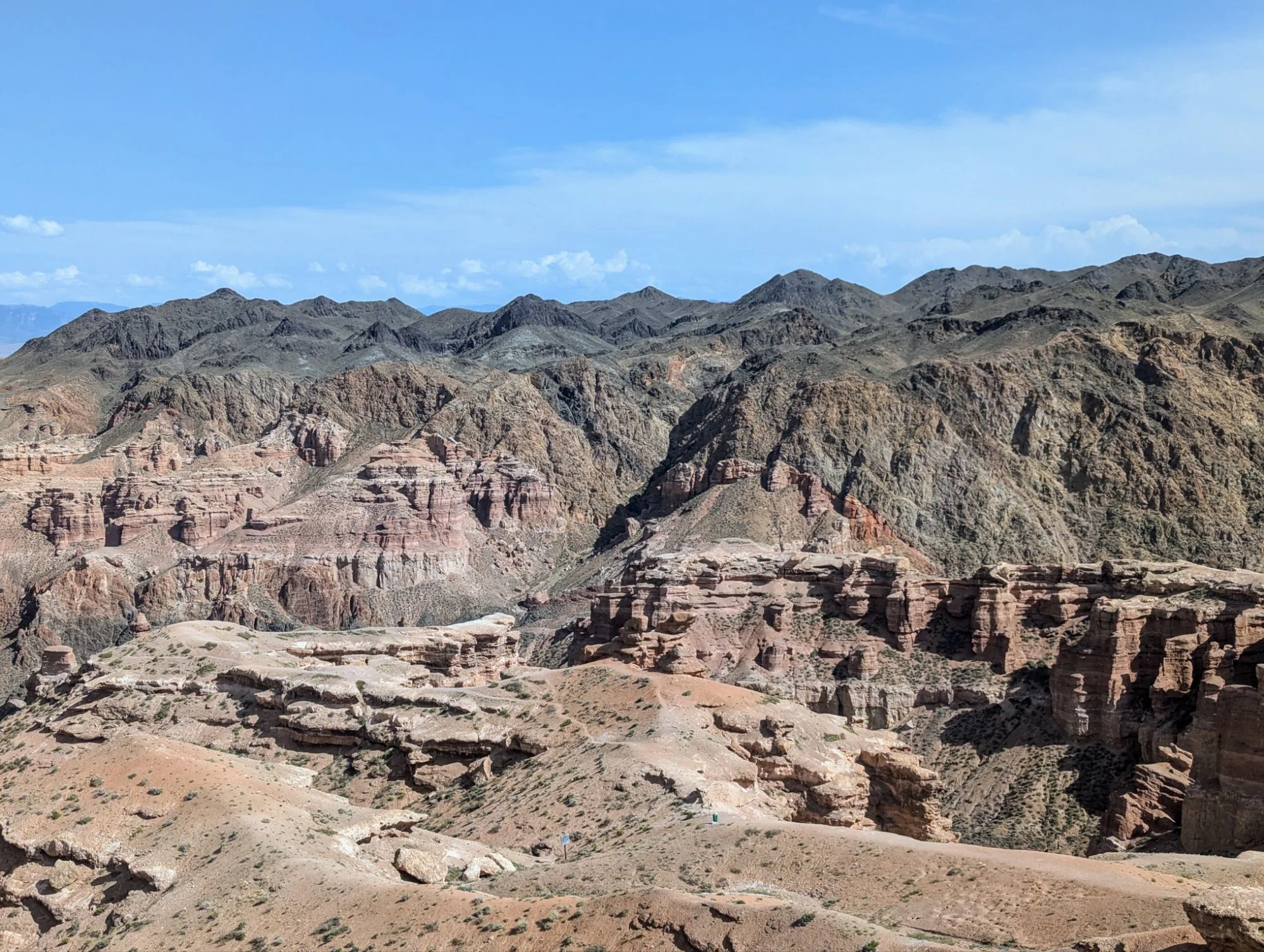 We crossed the border from Kyrgyzstan to Kazakhstan and went to the Charyn Canyon. It&rsquo;s a very beautiful canyon.