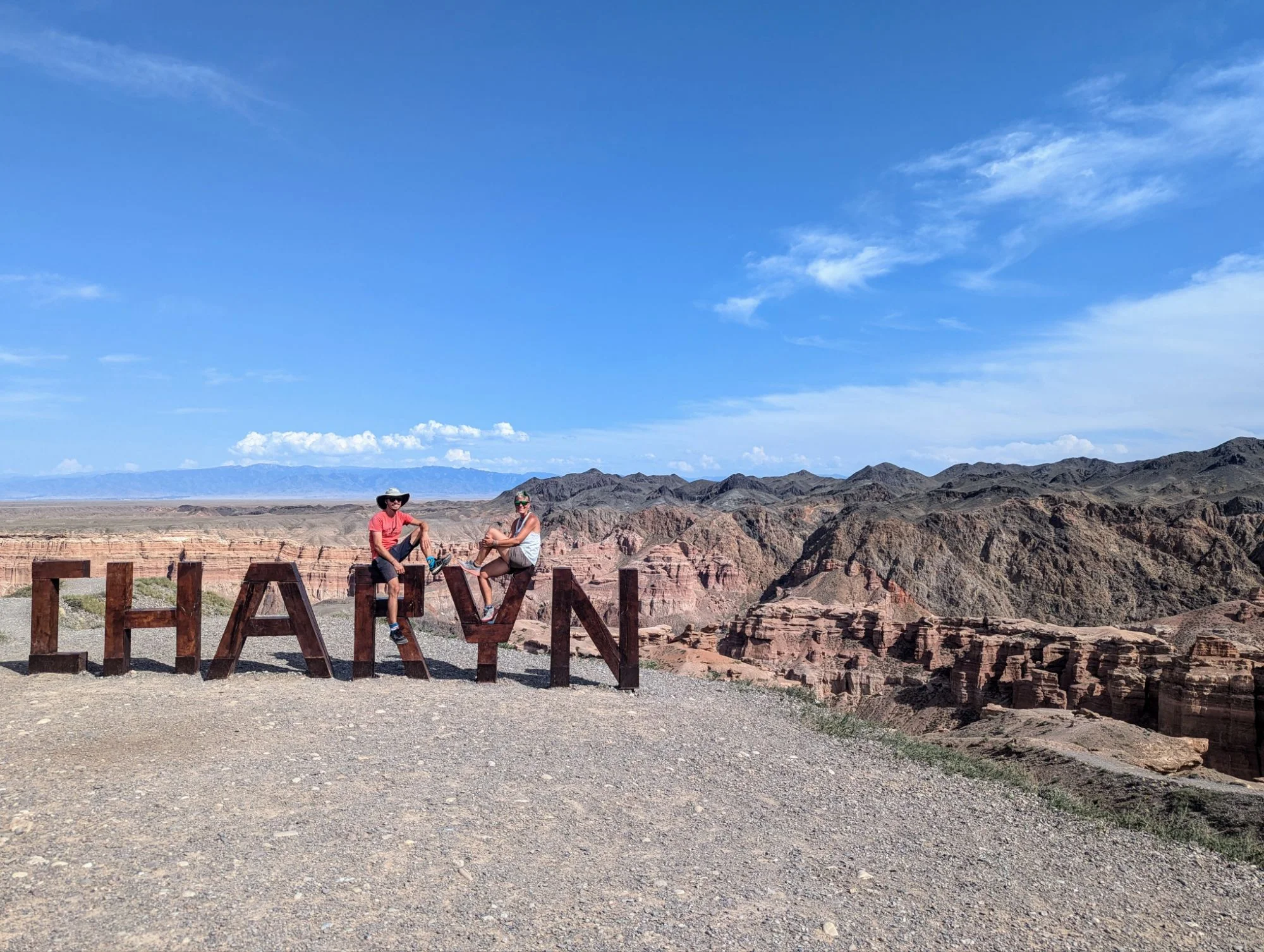 And it was pretty touristic. There were a lot of other tourists which was not often the case in the stan countries. Here is our walk around the canyon on Komoot.