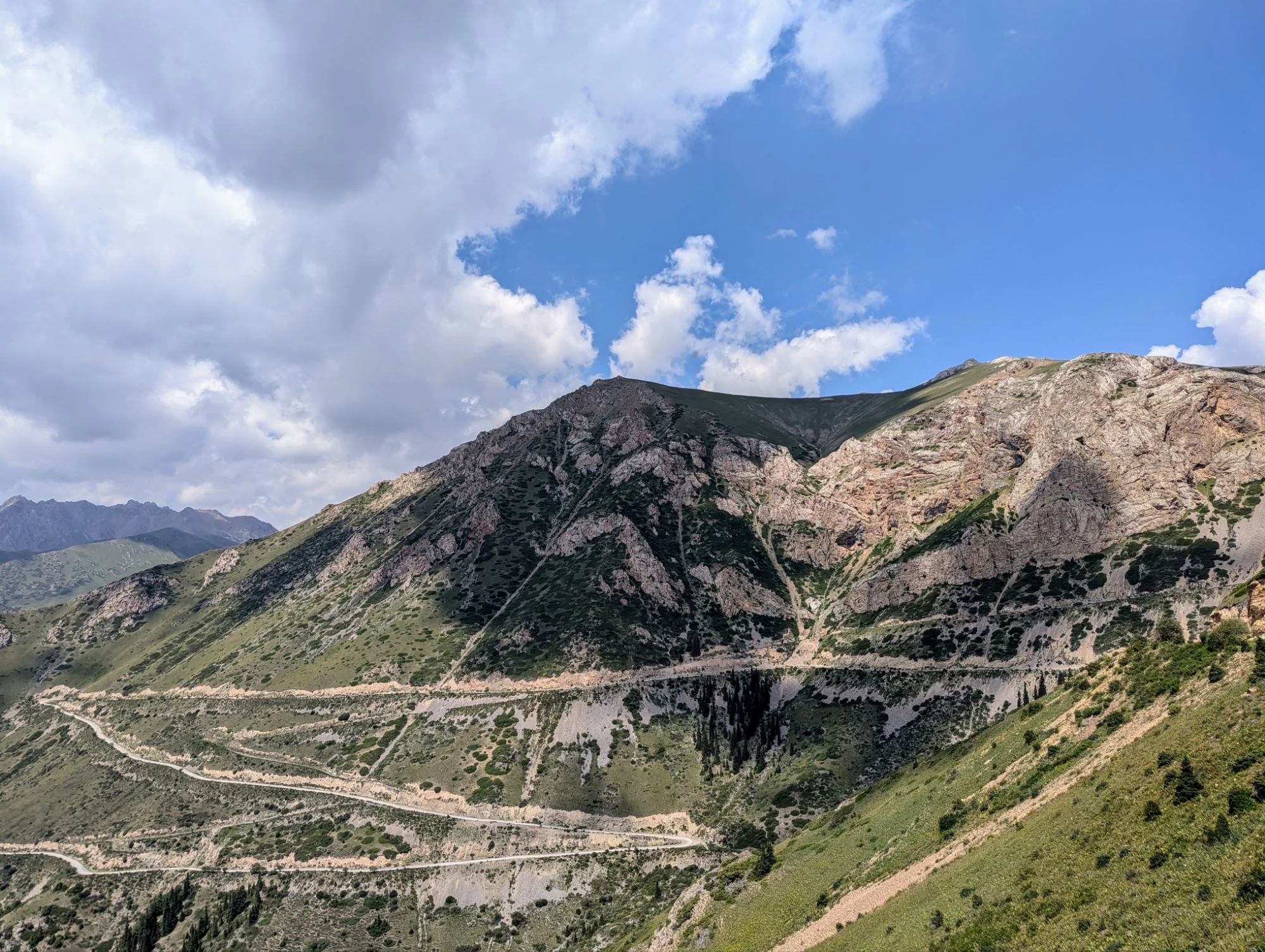After the Song Kul we went down the mountains again.
