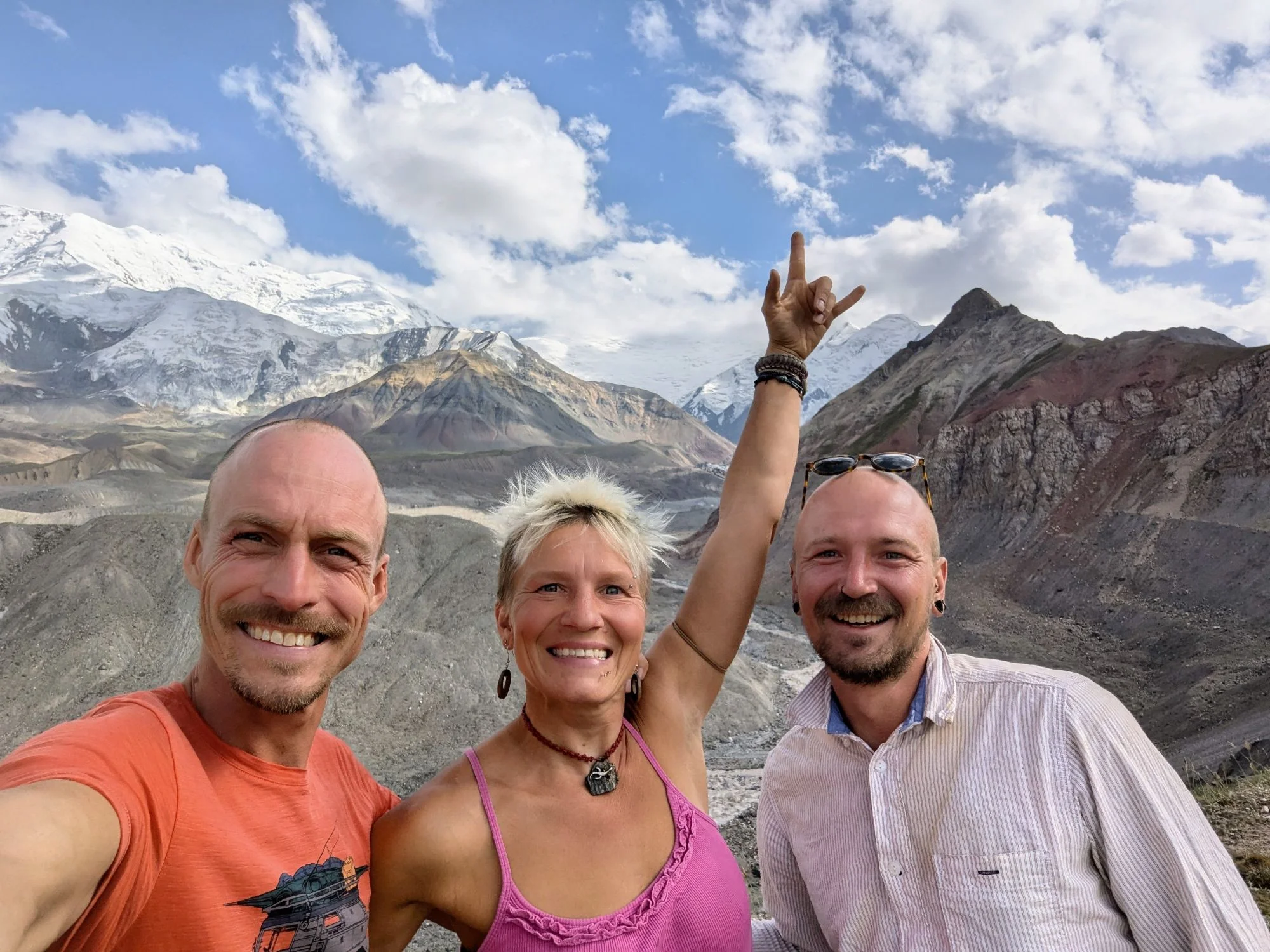 We started in Osh and our first stop was the Basecamp of Peak Lenin. This mountain is very famous because a lot of people say it&rsquo;s a pretty easy to climb seventh thousand plus mountain. Racki and I thought about doing it as well at some point of our time in the stan countries but in the end we didn&rsquo;t do it because it takes two up to three weeks. I love mountains but going back and forth the same routes (for acclimating) for two weeks&mldr; I didn&rsquo;t feel like I wanted to do it although I&rsquo;d love to reach a 7000m summit.
