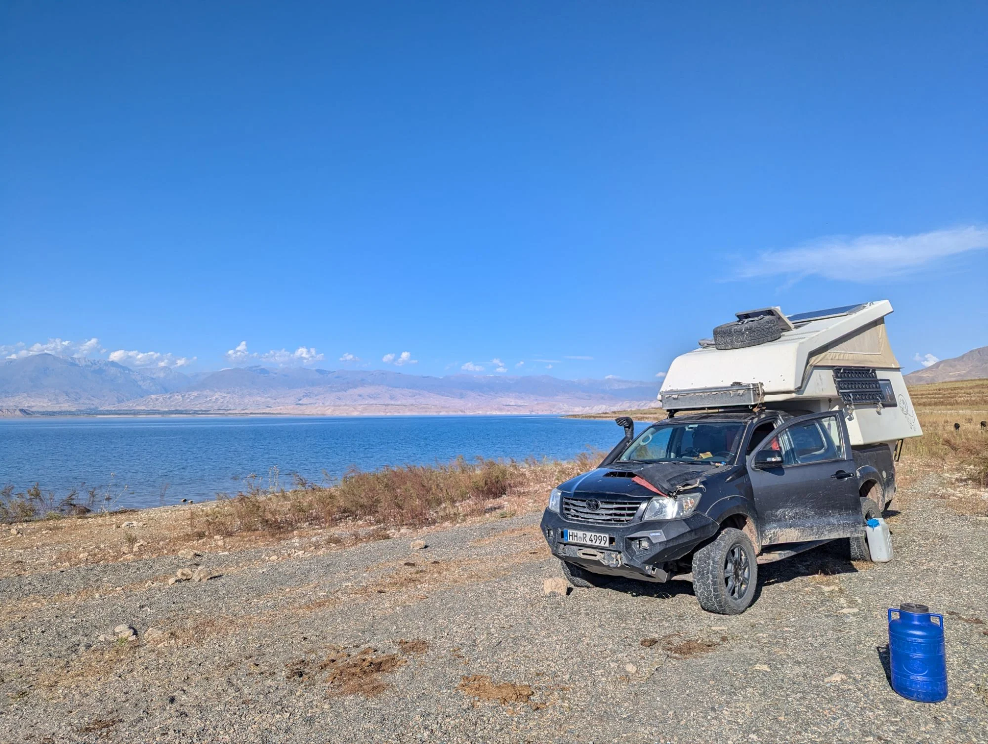 This time we took the main road and stayed a couple of days at the Toktogul Reservoir.