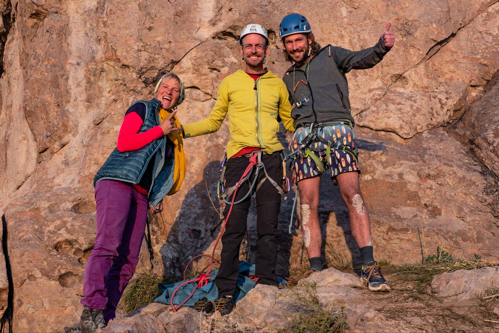 We had a whole lot of fun climbing,