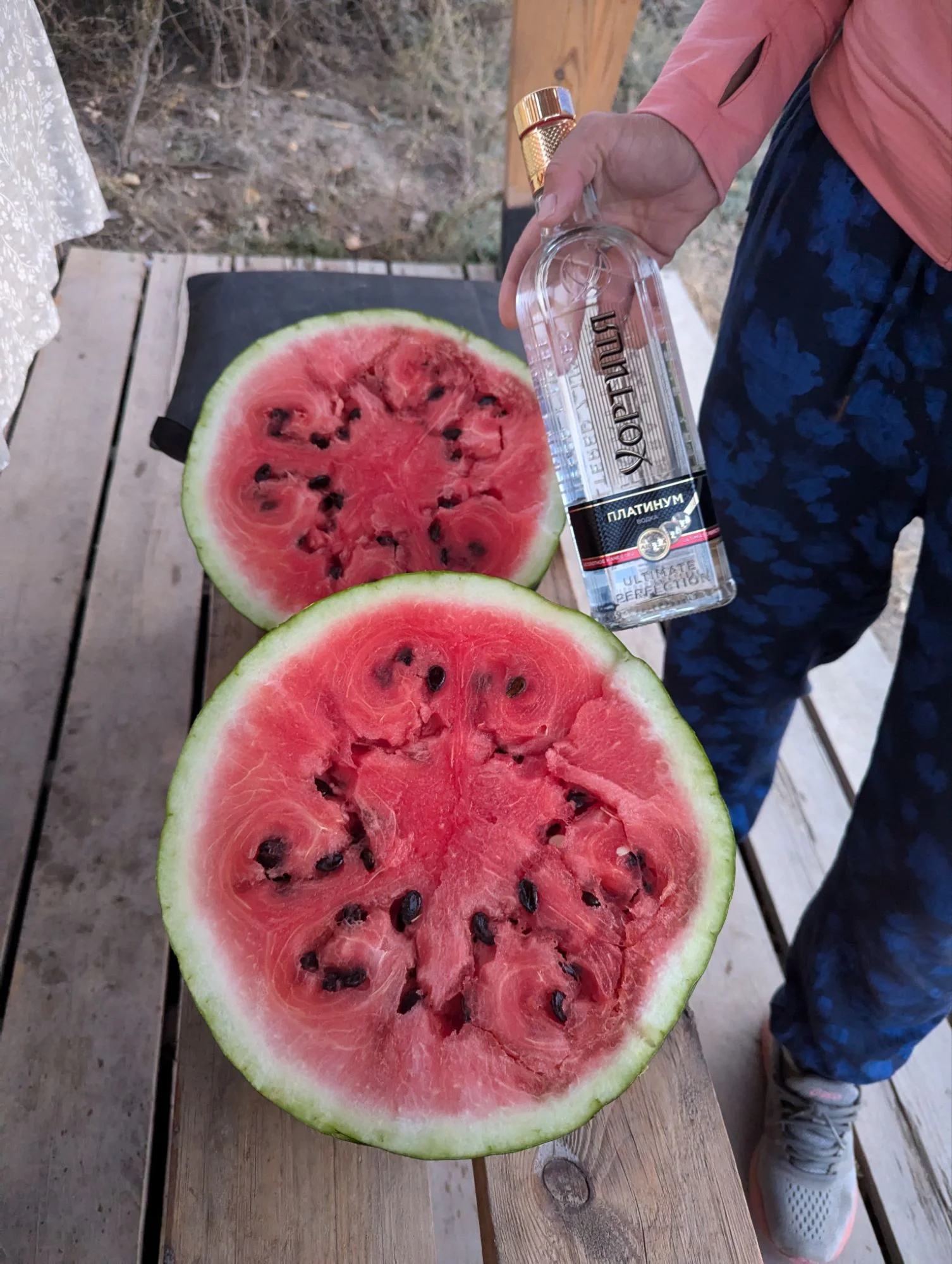 And we had water melon with the cheapest vodka we could find. It tasted like it had back when I was sixteen.