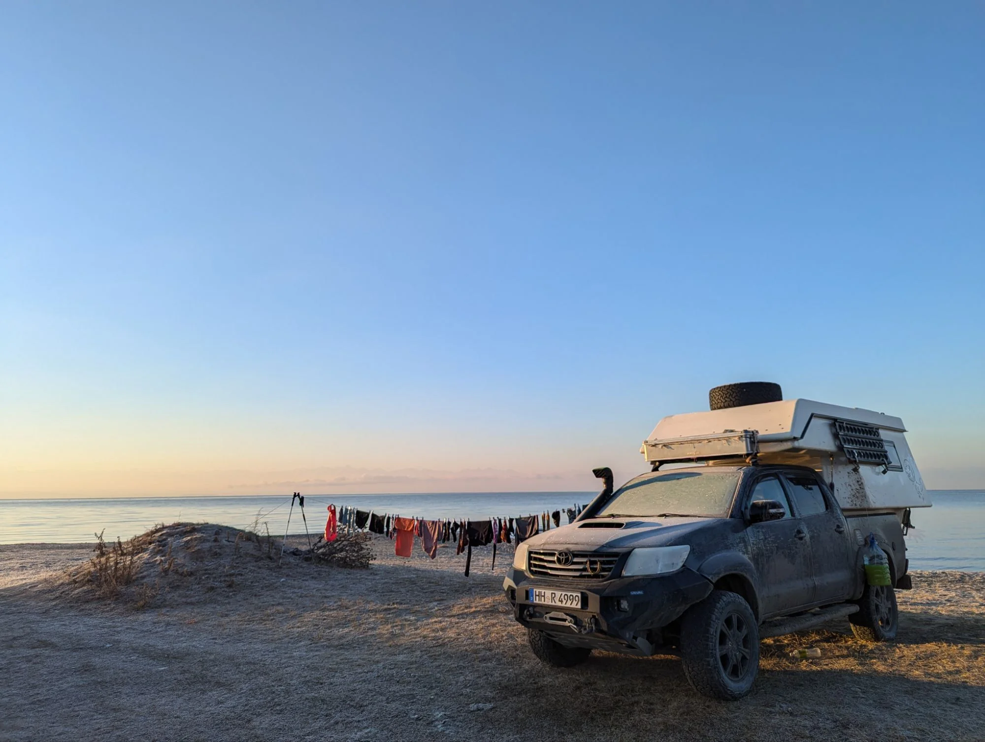 We managed to find a fast and satisfying routine for living in the cold temperatures in Rosinante and it felt better and everything started to feel more easy for me again.