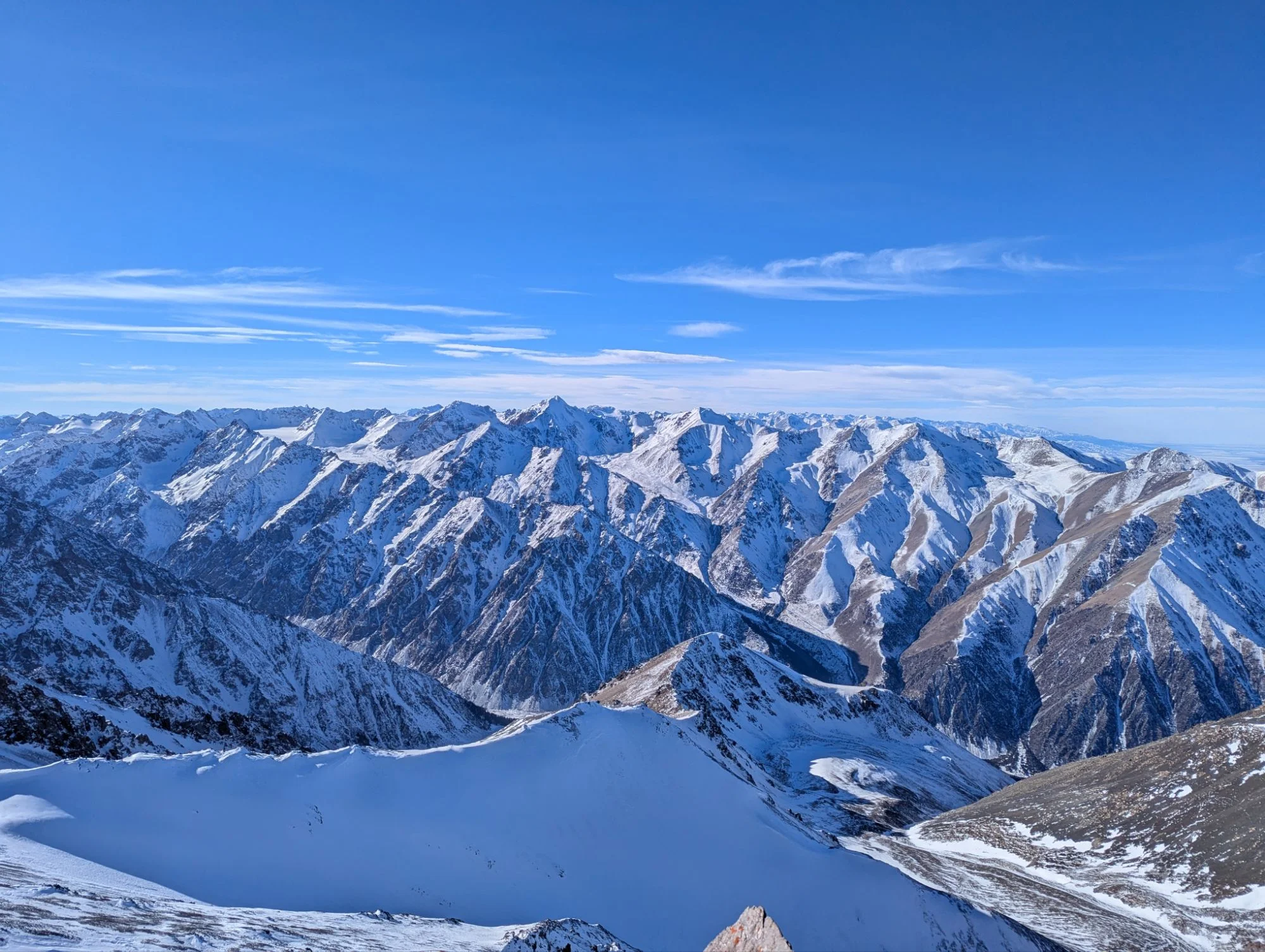 We went up to the summit Komsomolets on 4204 meters and the view was crazy. Here is our tour on Komoot with more photos etc.https://www.komoot.com/tour/1982168557?ref=atd