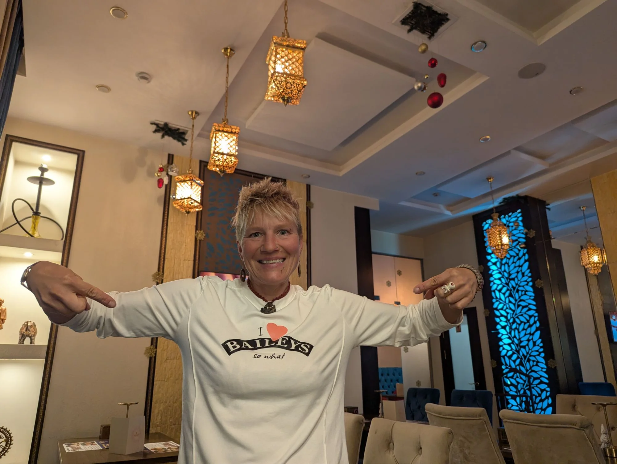 It was Racki&rsquo;s birthday, we went to an awesome Indian restaurant and I gifted her a self designed shirt.