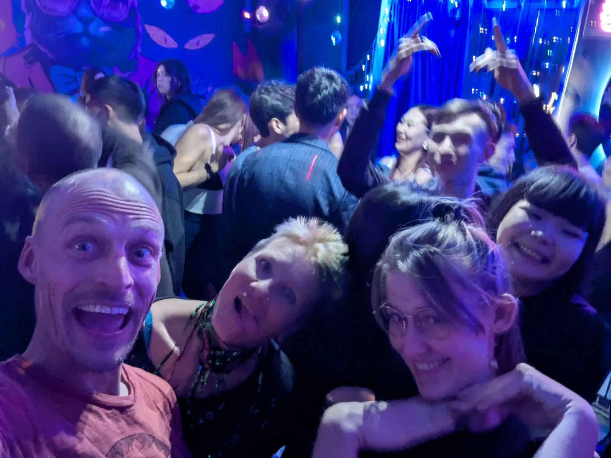 And had a nice party in a small bar club as well!