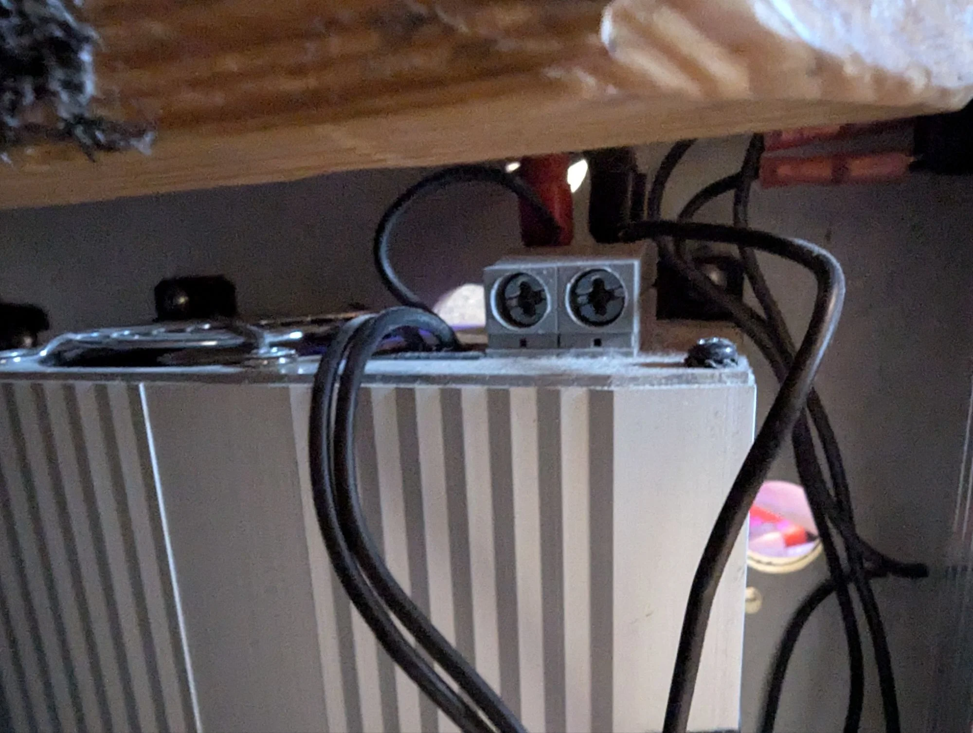 We improved the cables leading from the starter battery to our charging booster and did super good. Now with a sense line and bigger cables charging our 220 Ah Lithium battery was much better.