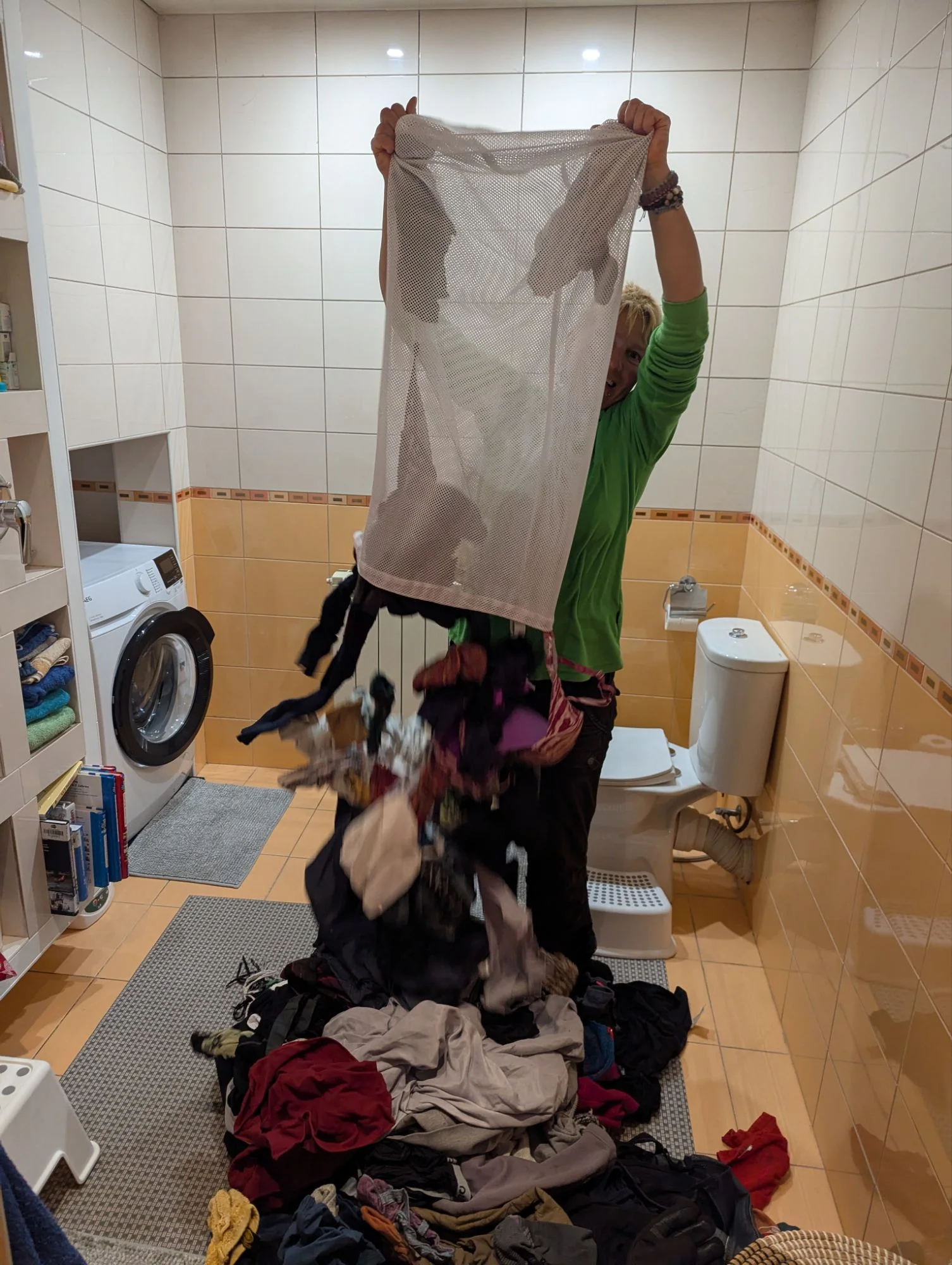 And we washed almost everything we had.