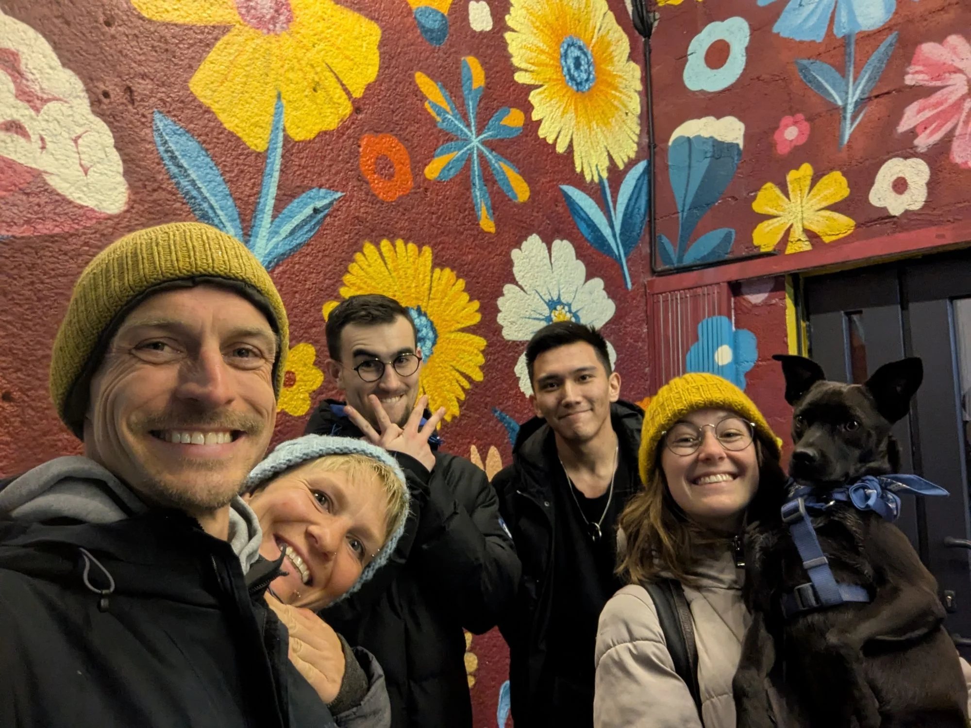 And of course we went out with our friends.