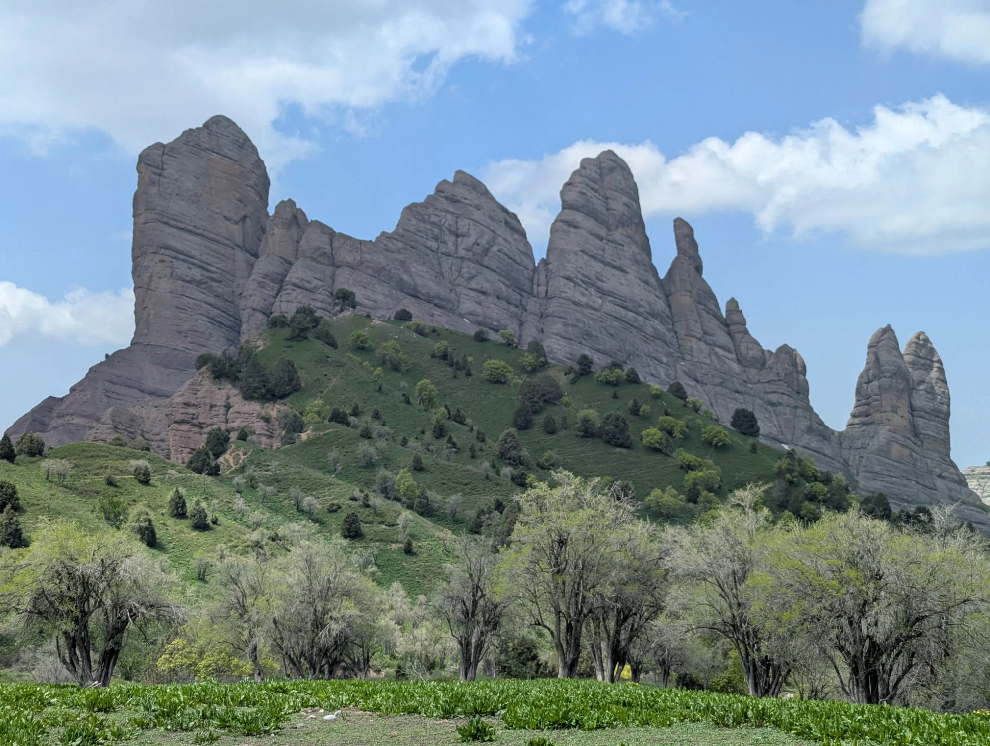 We took a nice hike around the main rocks and they were astonishing from all sites.