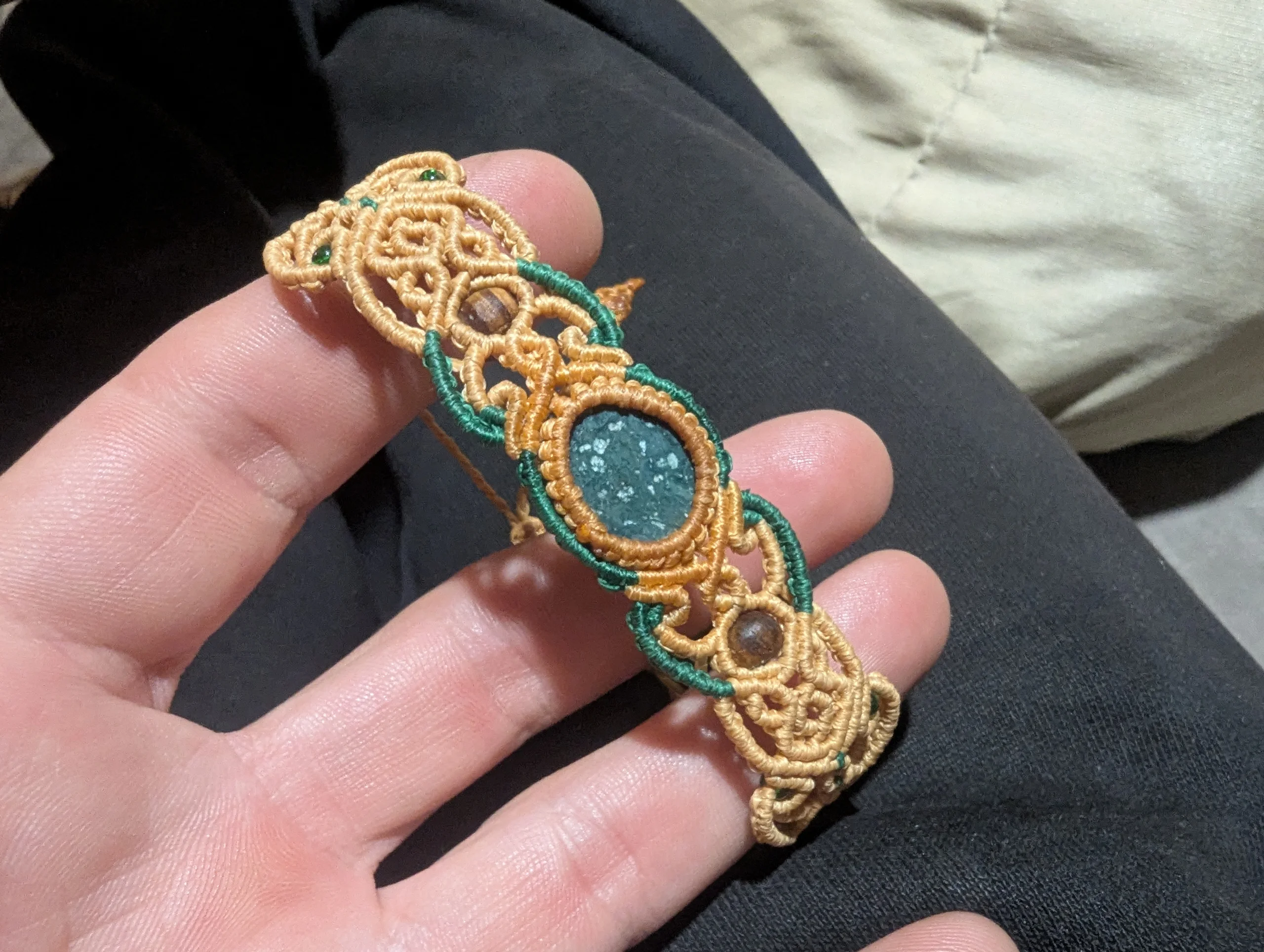 Racki continued making wonderful bracelets. This one was especially amazing.