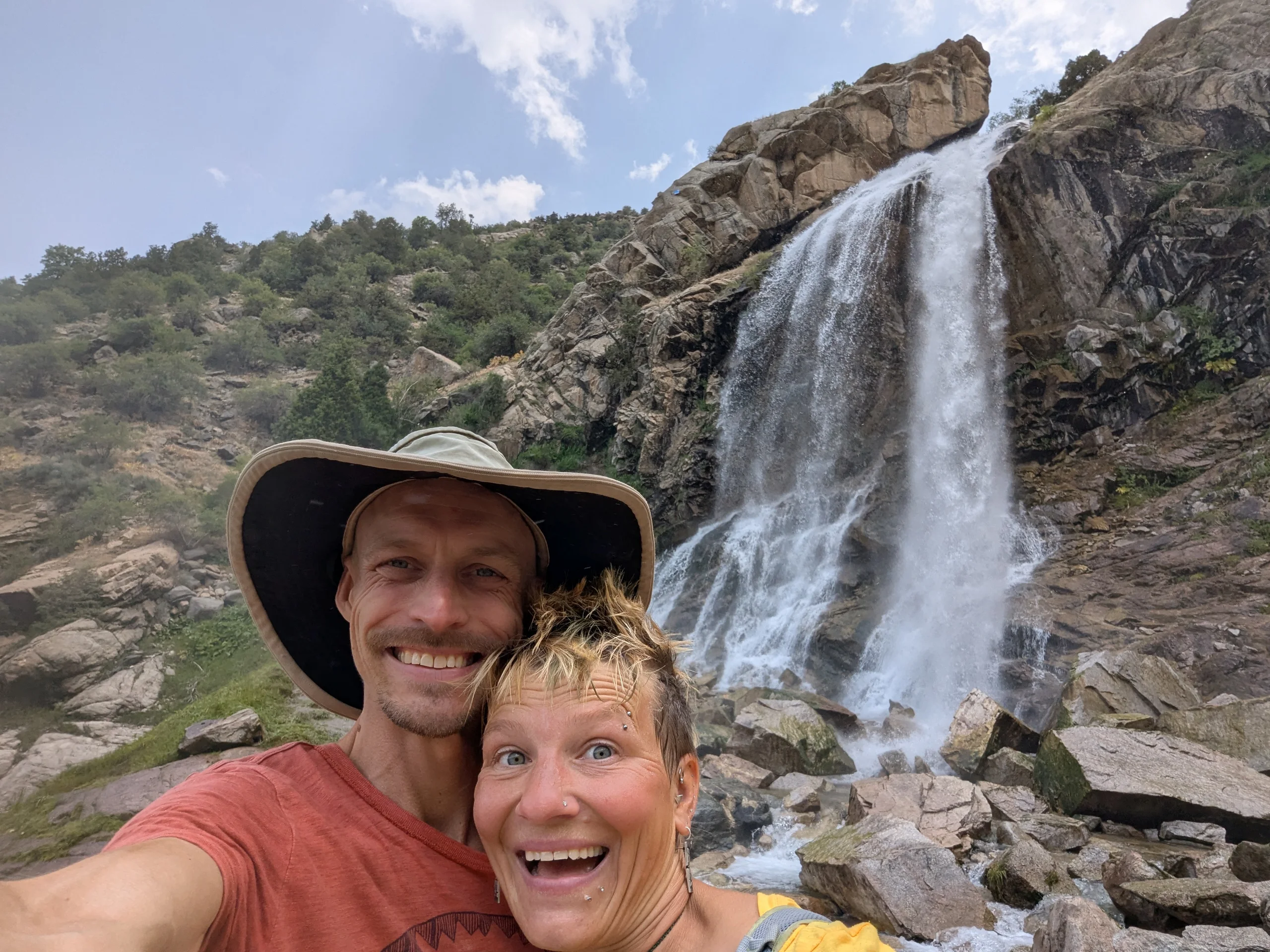 From our jungle place we did a short hike to the beautiful waterfall.