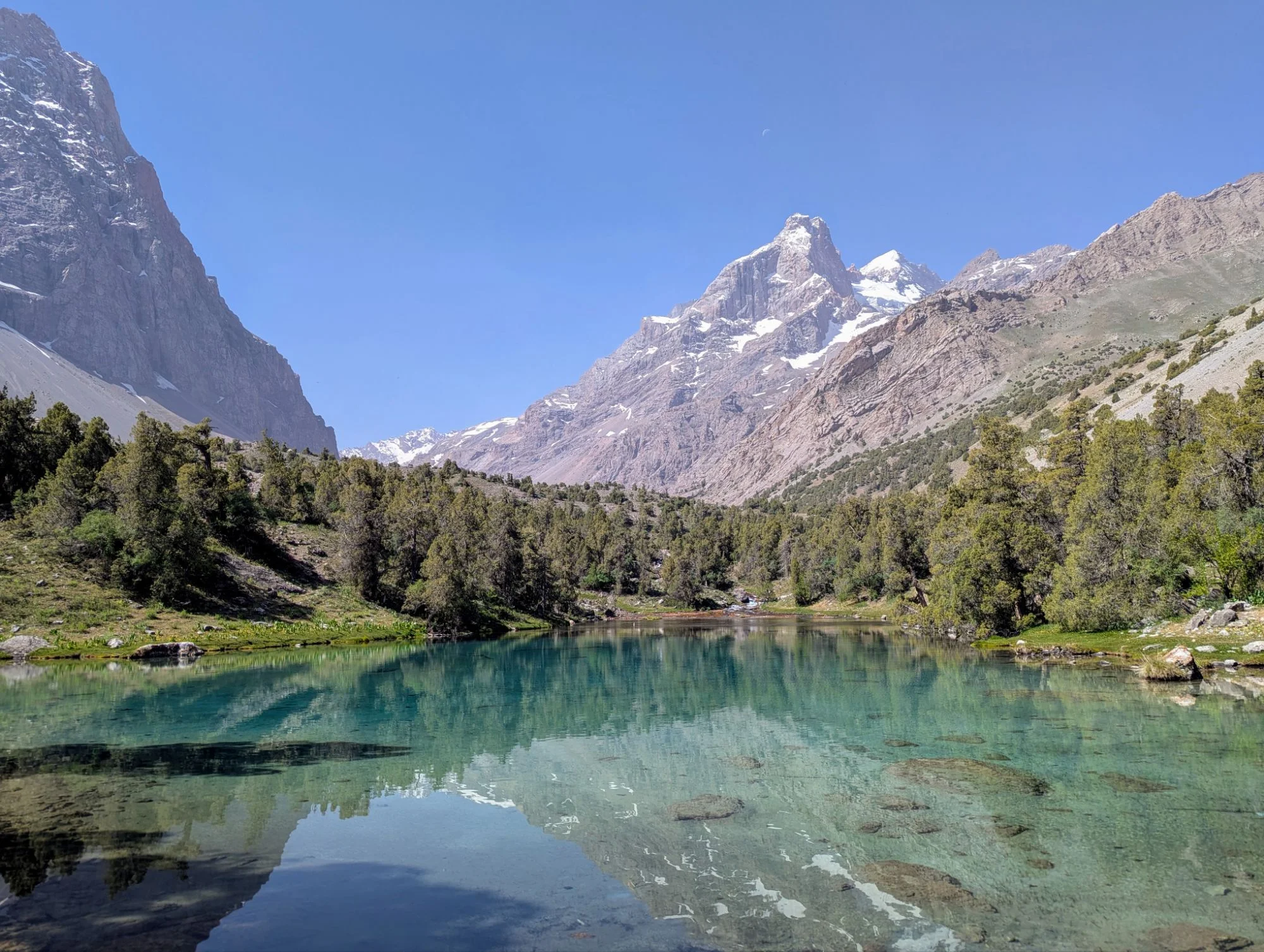 And the lake was beautiful as well.