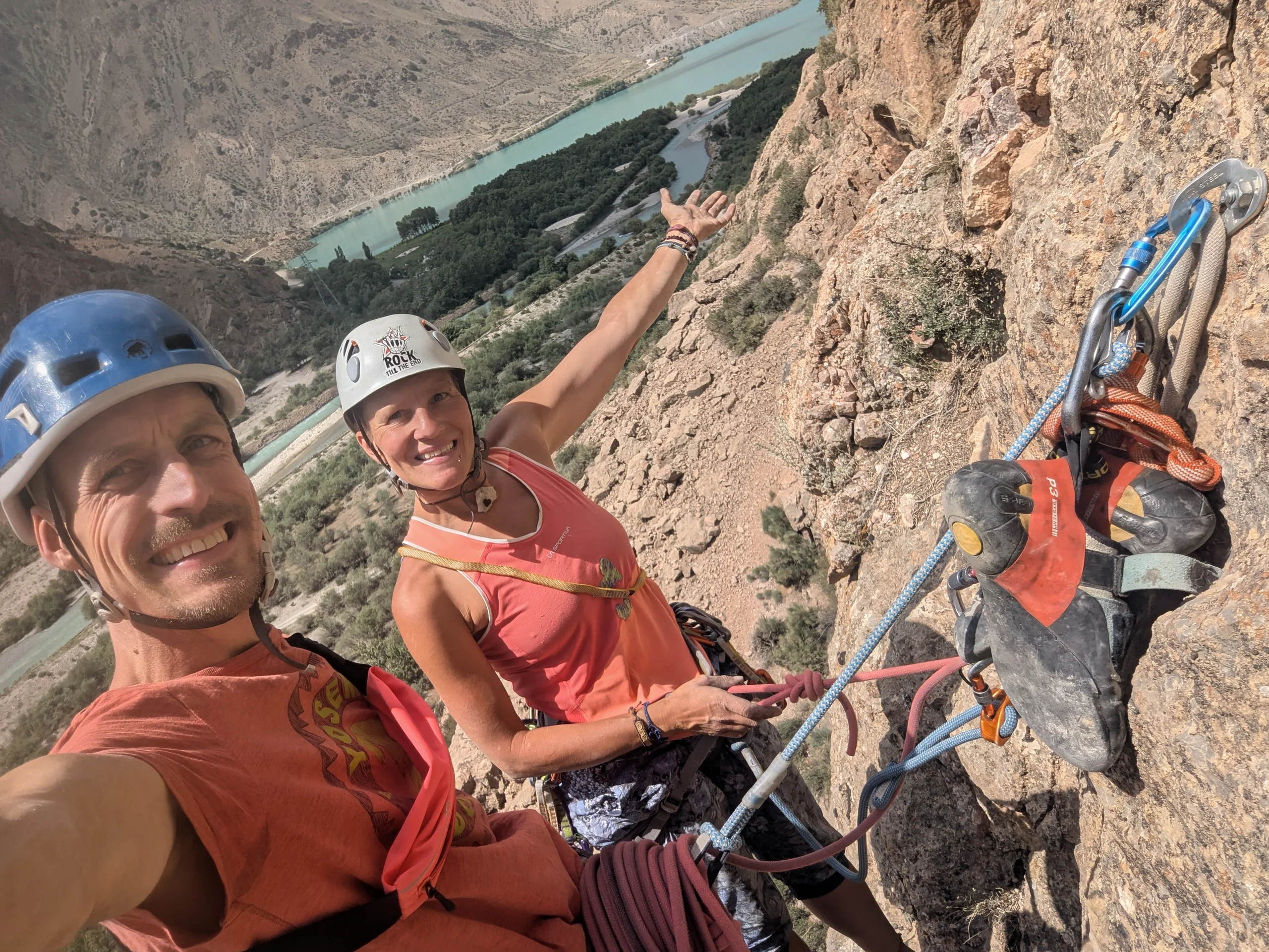Most of the routes were pretty tough and the view from the one multi-pitch was nice. But I felt like there was building up some tension between Rackis and me.