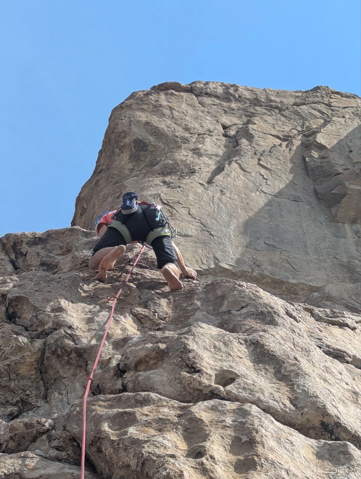 After a couple of days in Almaty, we went to Tamgaly Tas, our favorite rock climbing area in Central Asia. In the end, we stayed there about two months. Our friends Merely and Leon joined us for a week and we did a lot of climbing together  🚀