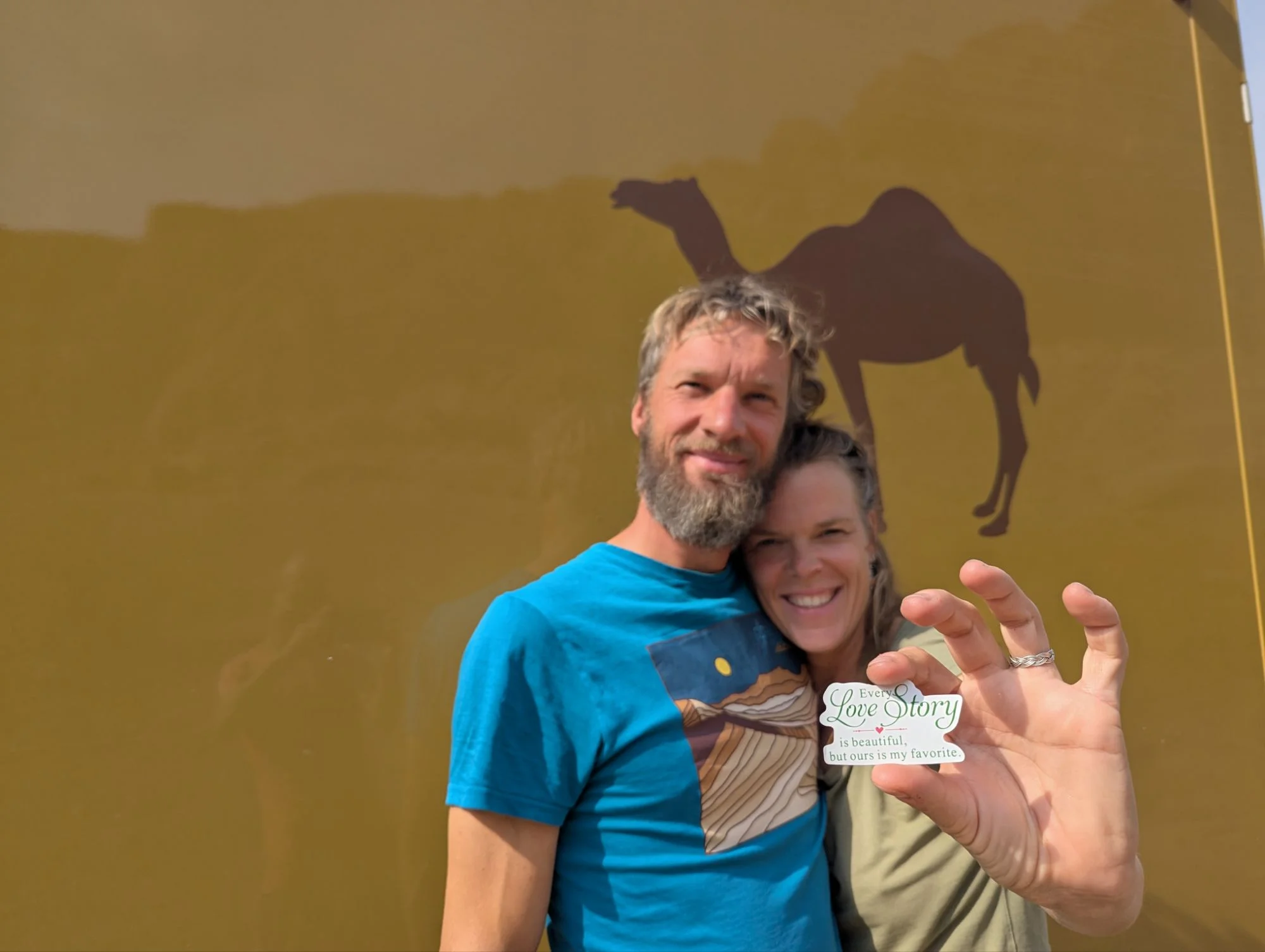 Before Leon and Merely continued their journey, we gifted them a sticker and we are looking forward to see them again 🤗