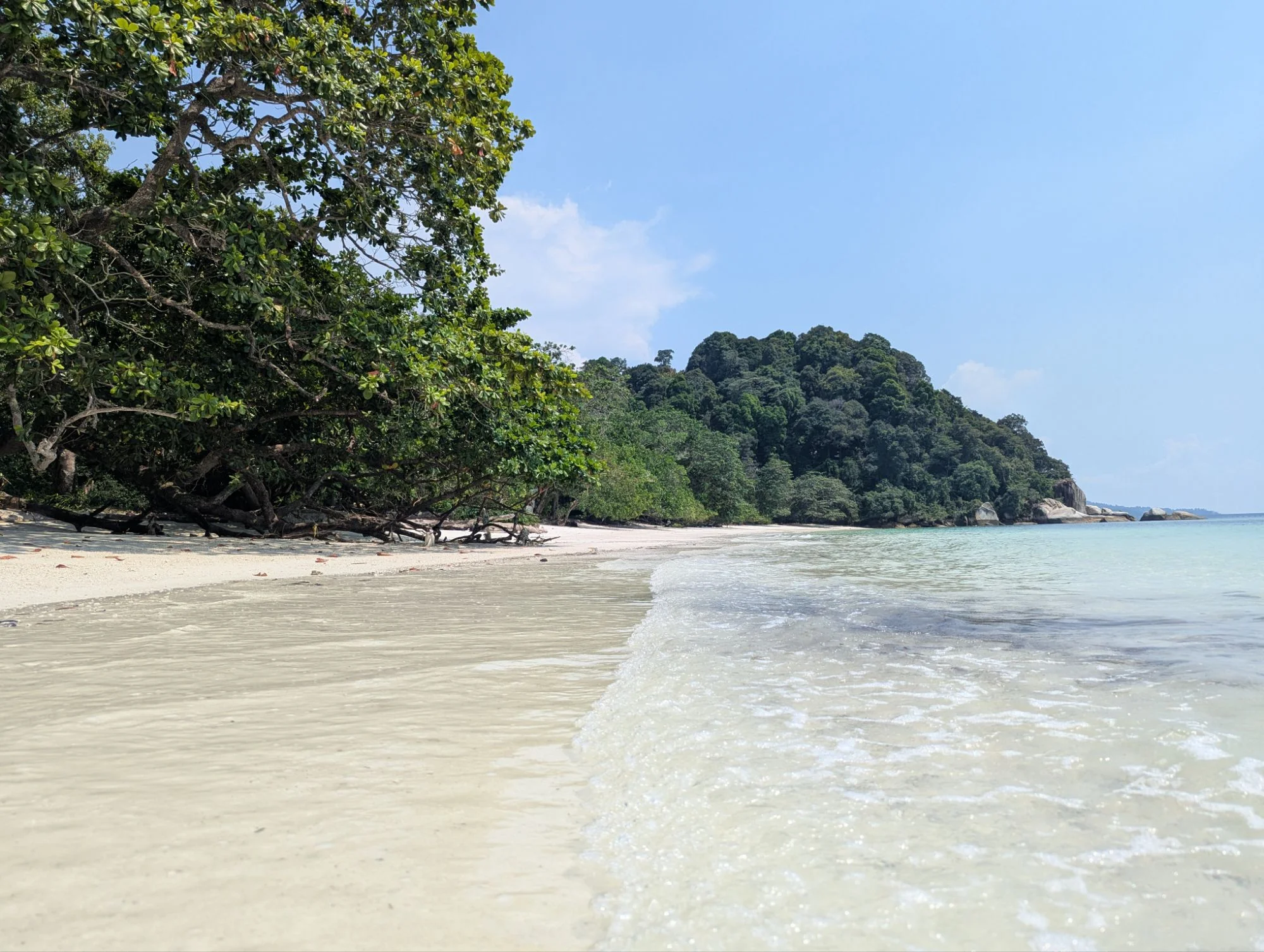 And we went to this magnificent tropical beach 🏝️