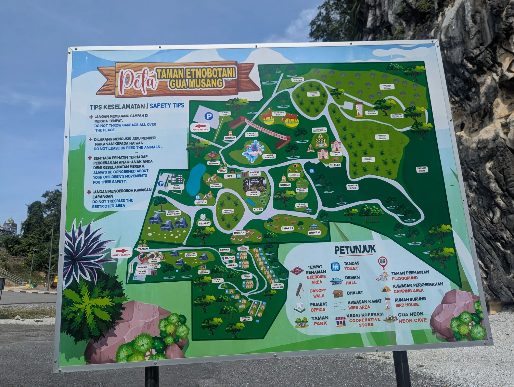 This was the map of the area where the climbing crag was located 🗺️