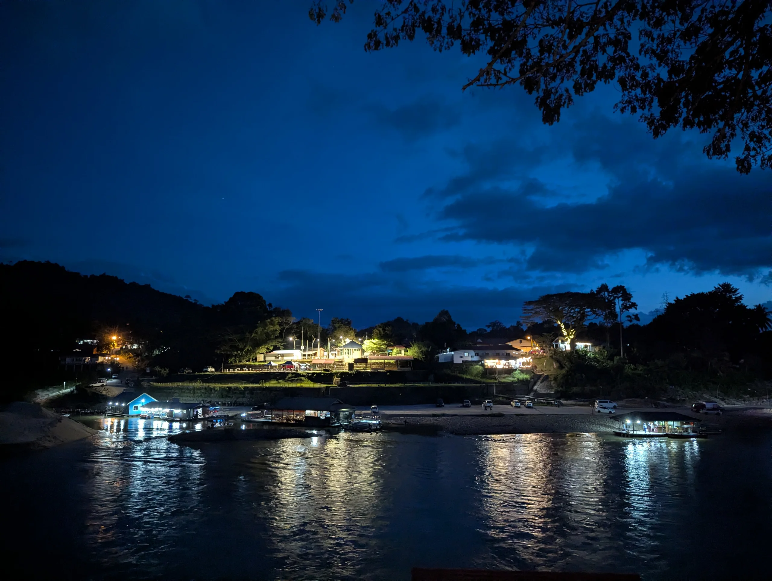 To go into the national park, we had to take a boat to cross the river.
