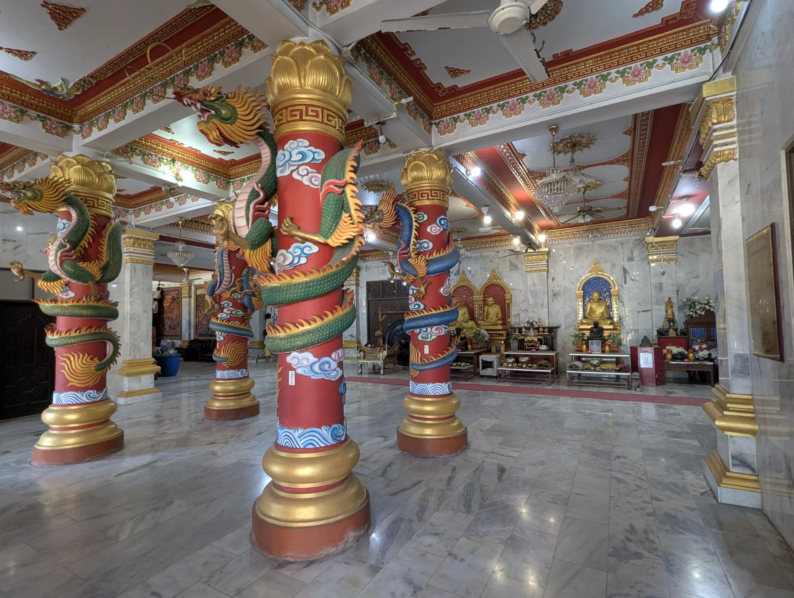A colorful interior.