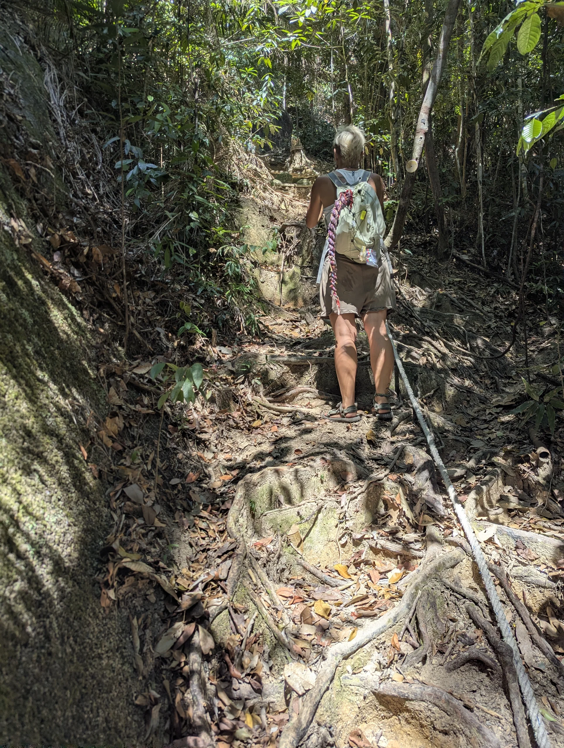 The locals stayed mostly at the artificial swimming ponds in the river and we tried the hiking paths.