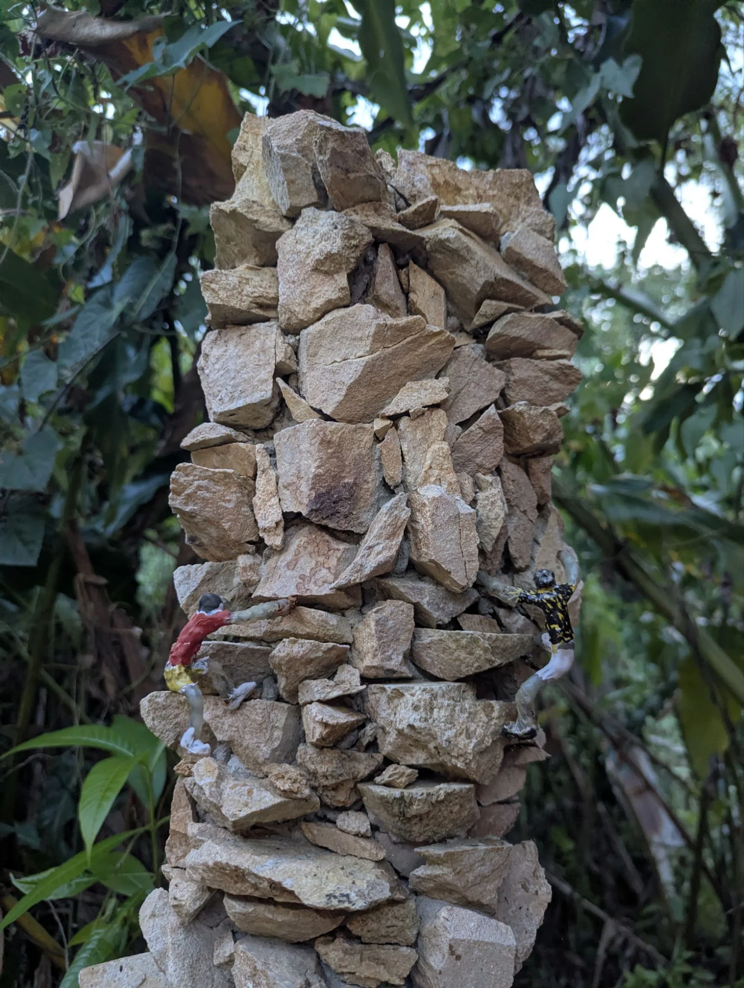 A lot of the art was about mountaineering and climbing.
